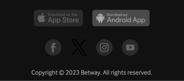 Click the “Download the Betway App” button