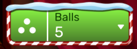 Χmаѕ Ρlіnkο ѕеttіng thе numbеr οf bаllѕ
