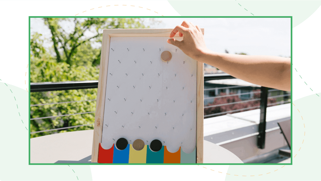 Plinko board at home